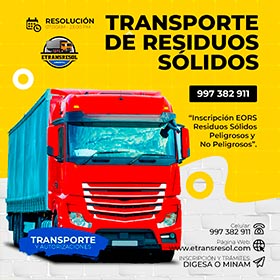 Empresa Operadora de Transporte de Residuos Sólidos Autorizada por el Ministerio del Ambiente MINAM ETRANSRESOL
