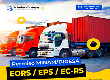 Permiso MINAM-EORS DIGESA-EPS DIGESA-ECRS Comercializacion y Transporte de Residuos Sólidos Empresa Prestadora de Servicios